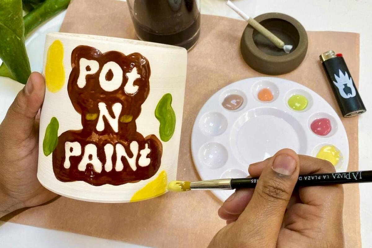 Pot n Paint class for the 11 Los Angeles Dates POI.