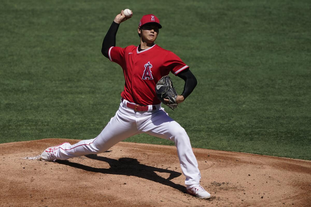 Baseball: Shohei Ohtani walks 7 on 50 pitches in Angels
