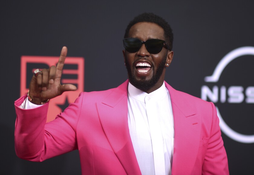 Sean "Diddy" Combs arrives at the BET Awards on Sunday, June 26, 2022, at the Microsoft Theater in Los Angeles. (Photo by Richard Shotwell/Invision/AP)