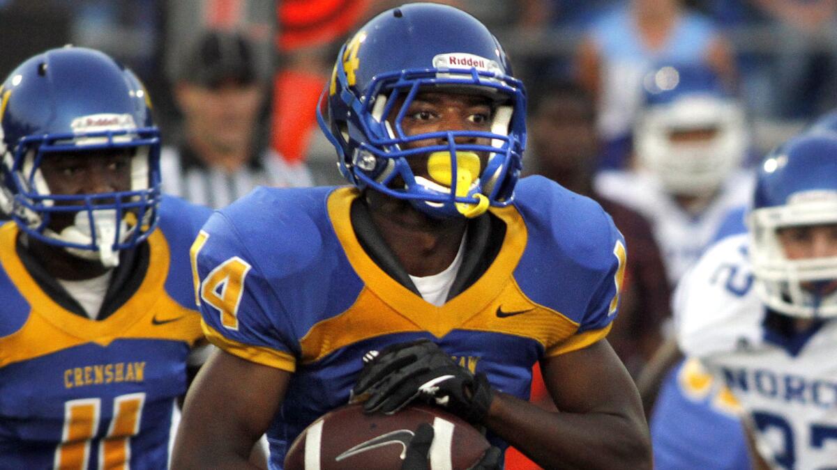 Former Crenshaw High School standout Mossi Johnson wants to make an impact on the field for UCLA this season.