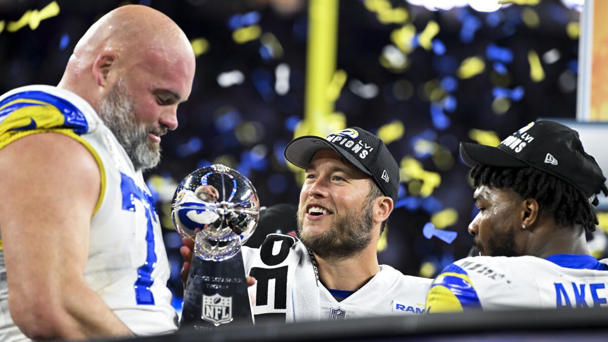 A look at the contract status of the Super Bowl champion Rams - Los Angeles Times