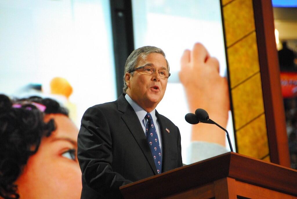 Former Florida Gov. Jeb Bush speaks at the Republican National Convention on Aug. 30, 2012.