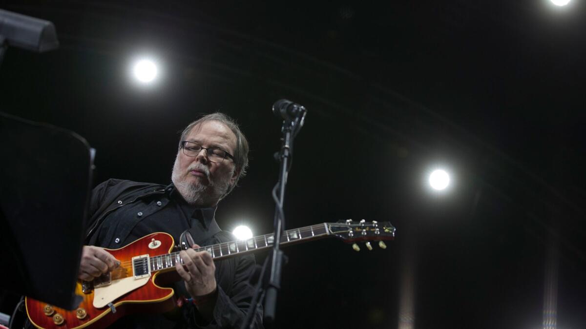 Steely Dan's Walter Becker on stage at the Coachella Valley Music and Arts Festival Indio, Calif., on April 10, 2015.