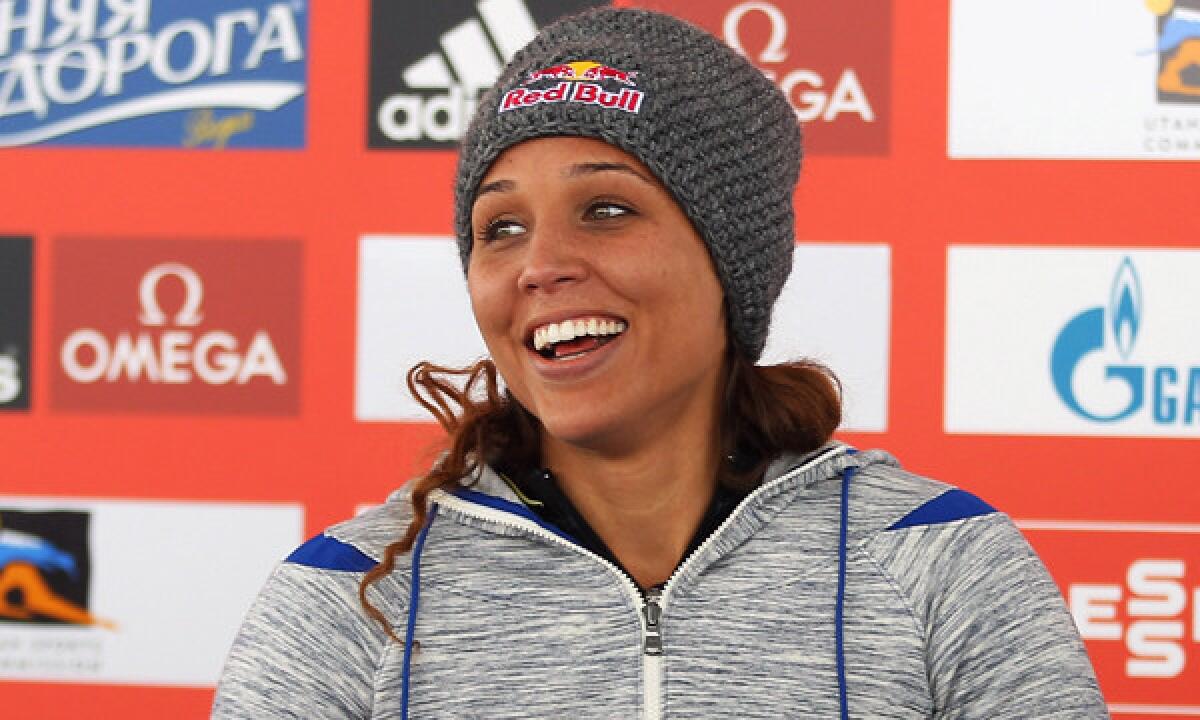 Olympic hurdler Lolo Jones was named as a push athlete for the U.S. Olympic bobsled team on Sunday.