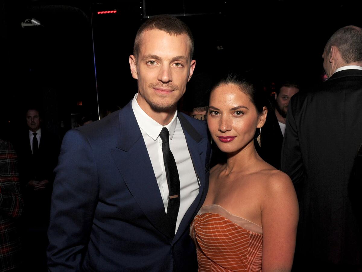 Olivia Munn of "The Newsroom" and Joel Kinnaman of "The Killing" have split up, according to reports.