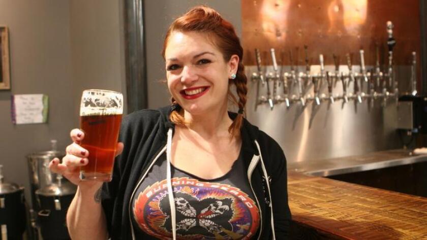 Shannon Lynnette, tasting room manager at Burning Beard Brewing Company. (Liz Bowen)