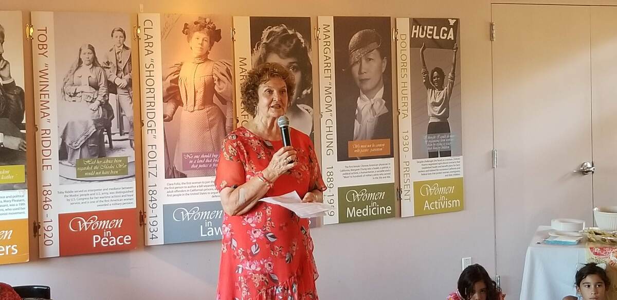 Jenni Prisk introduces herself and expresses her vision for the future of the Women’s Museum of California.