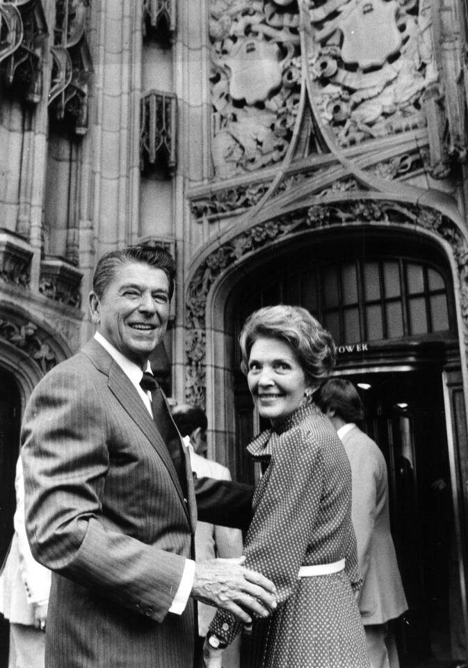 Nancy Reagan at Tribune Tower