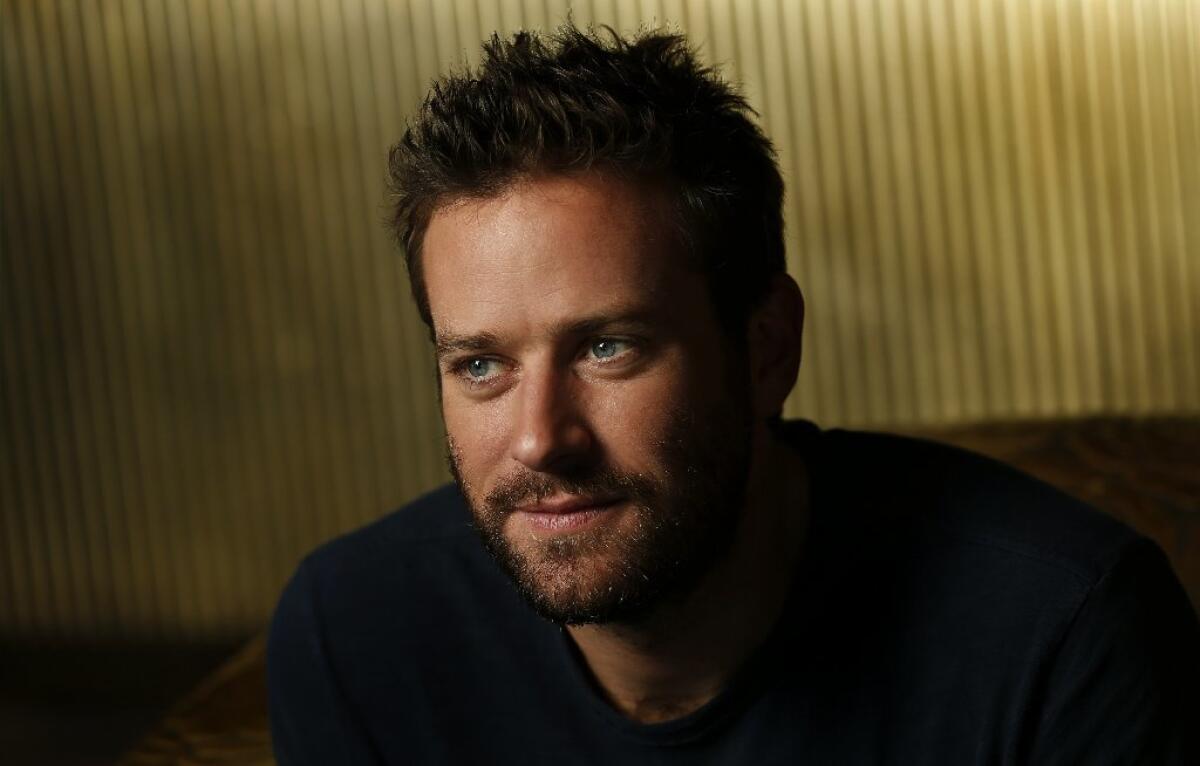 Armie Hammer had key roles in two films this season, Nate Parker's "Birth of a Nation" and Tom Ford's "Nocturnal Animals."