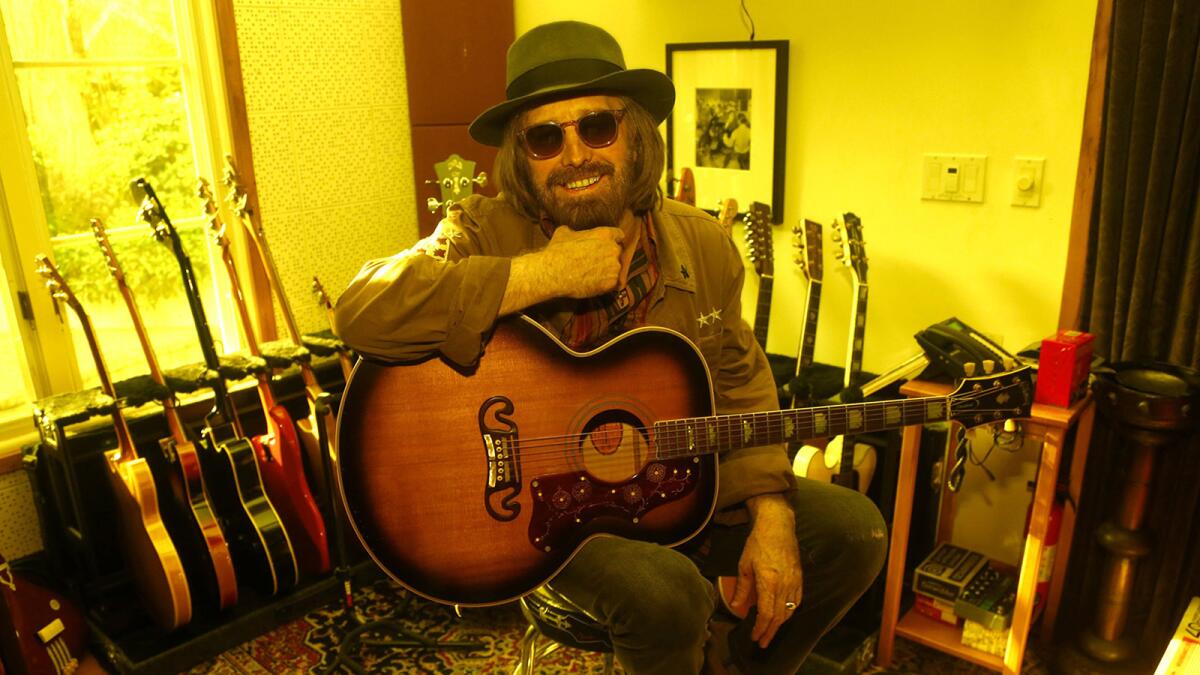 Rocker Tom Petty at his Malibu home on Sept. 27.