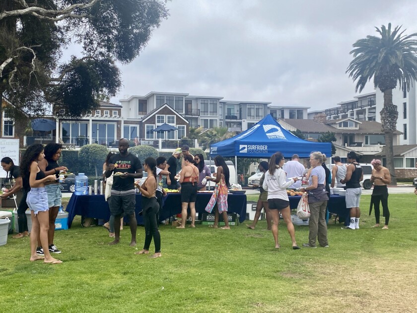 The theme of the weekend event was "the beach is for everyone."