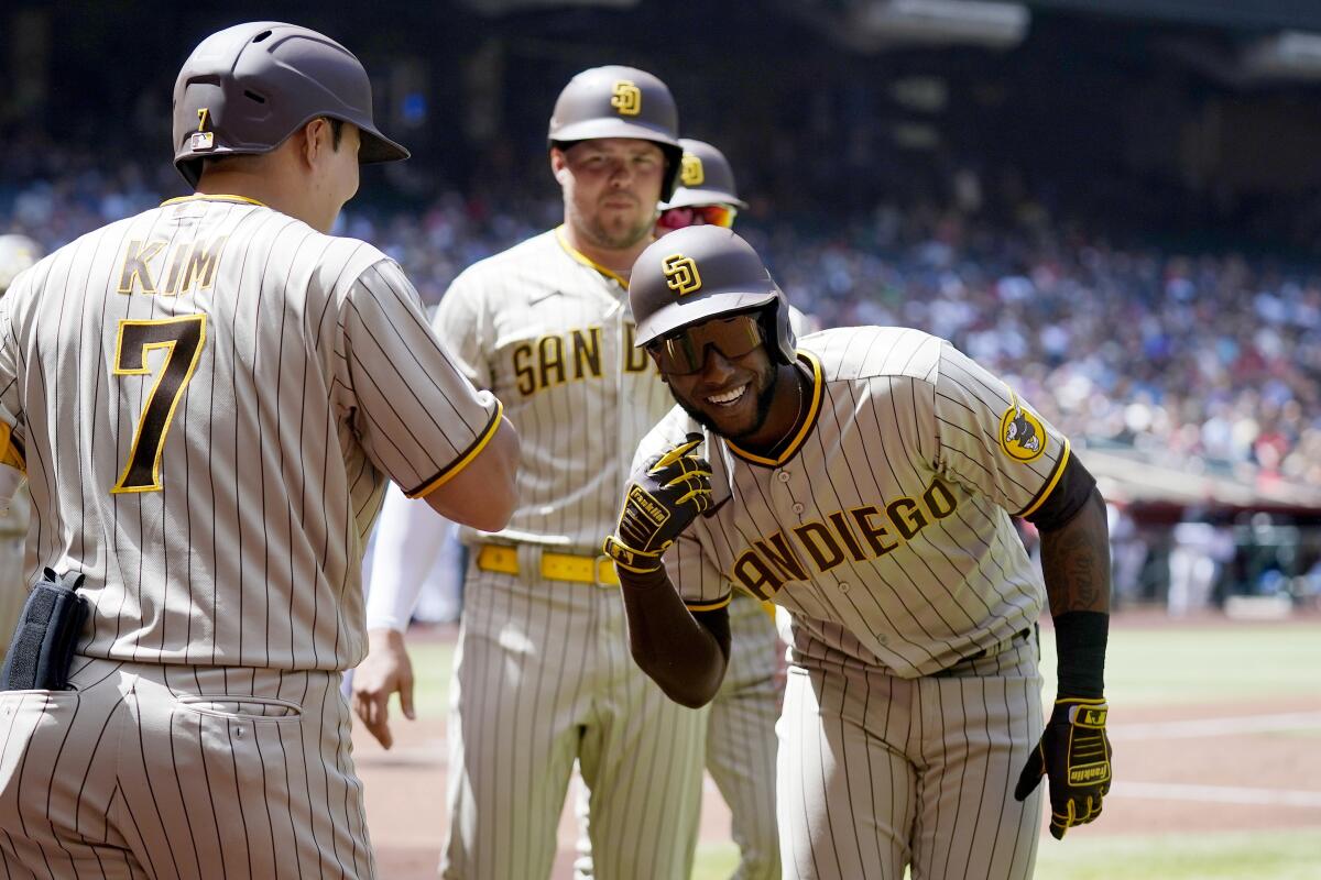 Padres strike back, beat L.A. with power, pitching in series opener - The  San Diego Union-Tribune