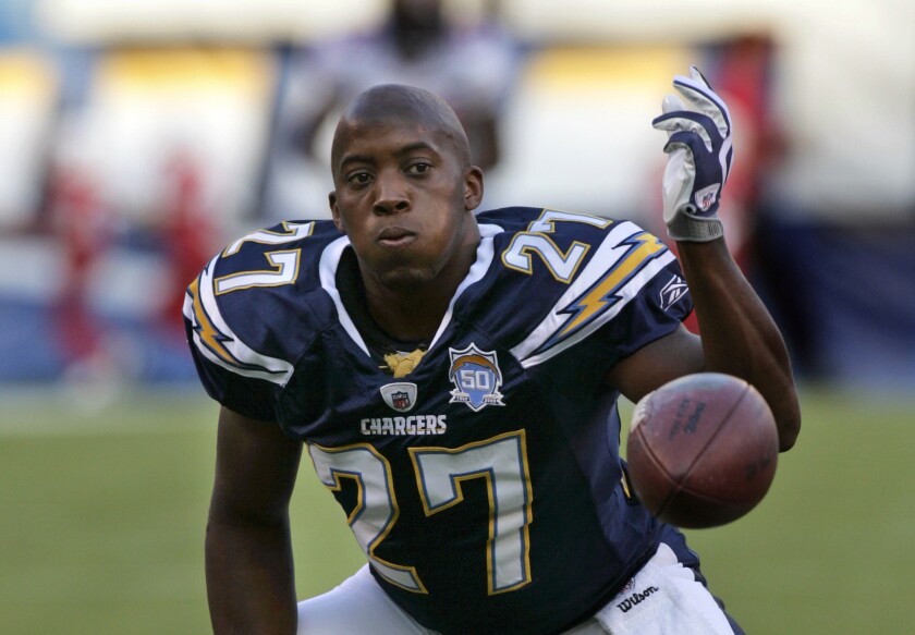 Former San Diego Chargers cornerback Paul Oliver, shown in 2009, shot himself in the head in front of his family last September.
