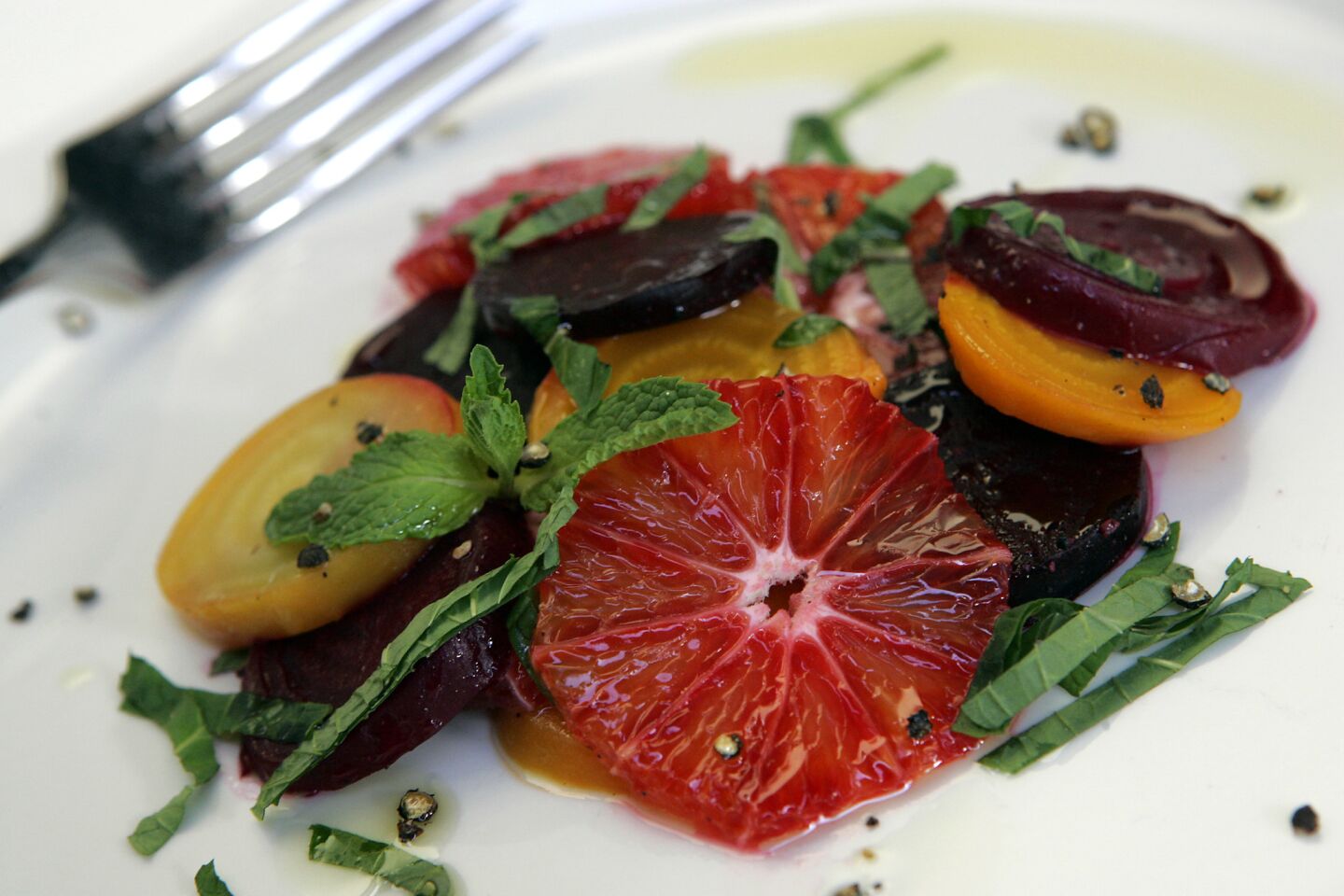 Recipe: Beets and blood oranges with mint and orange flower water