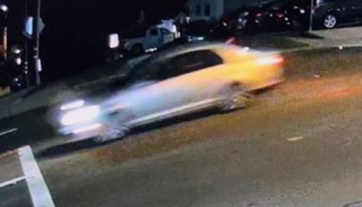 A photo of the suspected vehicle in a fatal hit-and-run incident at South Coast Highway and Pearl Street Thursday night.