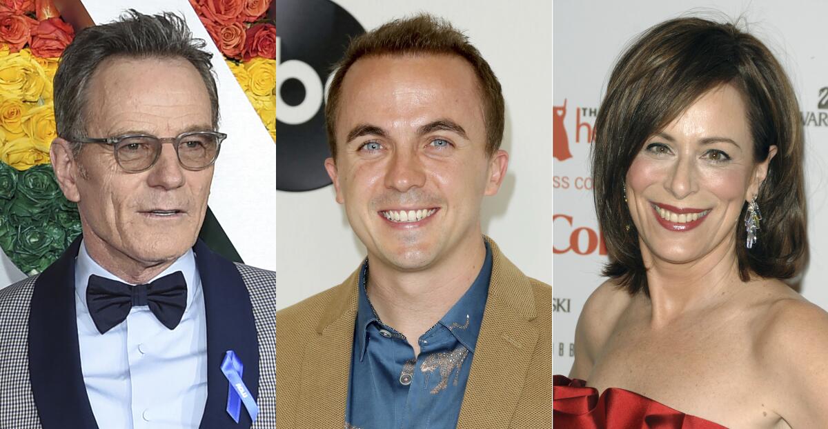 Bryan Cranston, Frankie Muniz y Jane Kaczmarek, quienes protagonizaron la serie original.