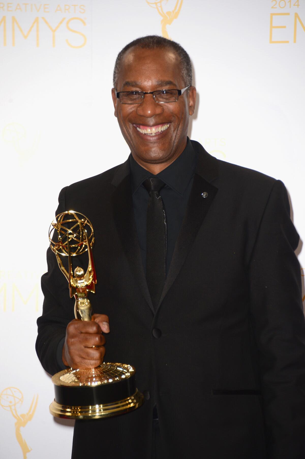 Joe Morton, Rowan "Papa" Pope on "Scandal," after winning a 2014 Emmy for guest actor in a drama series. (Frazer Harrison / Getty Images)