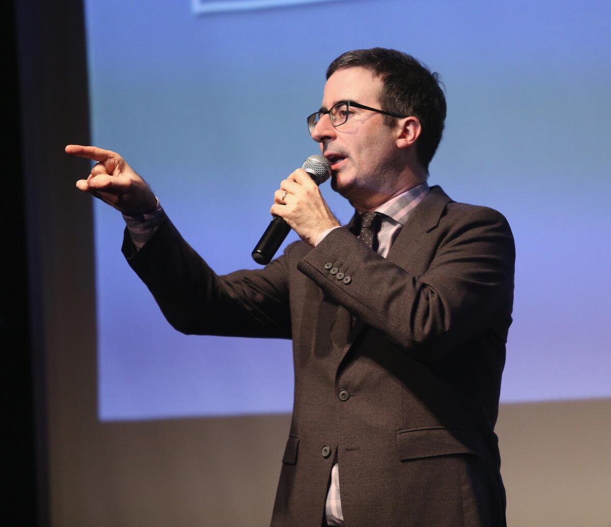 John Oliver attends the 2nd annual LOL With LLS Comedy Night to benefit the Leukemia & Lymphoma Society on May 18, 2015, in New York City.