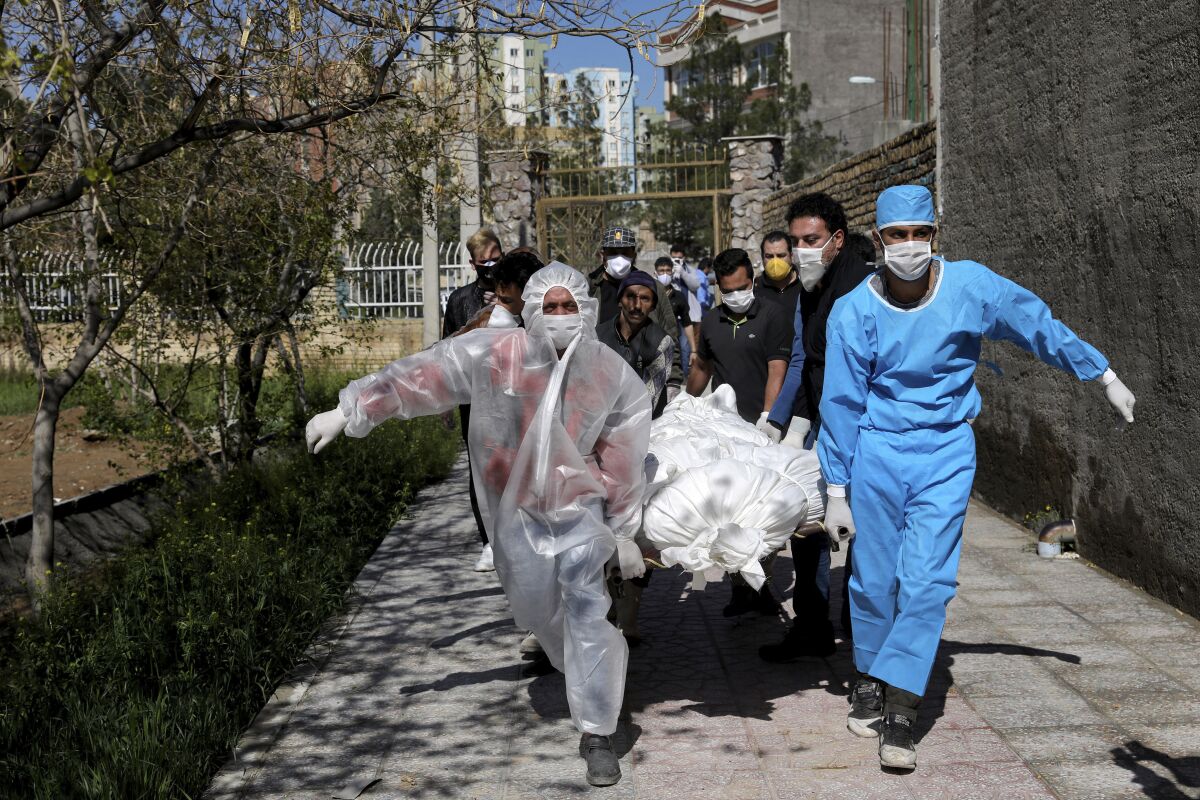 Virus Outbreak Iran US Tensions