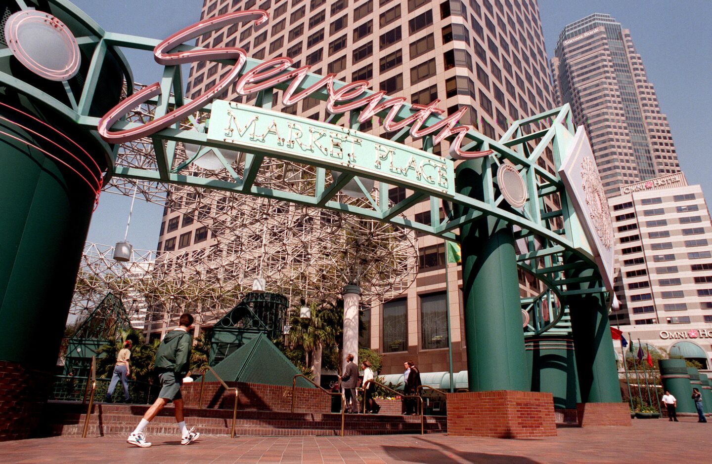 Jon Jerde designed the Seventh Market Place mall in downtown Los Angeles.
