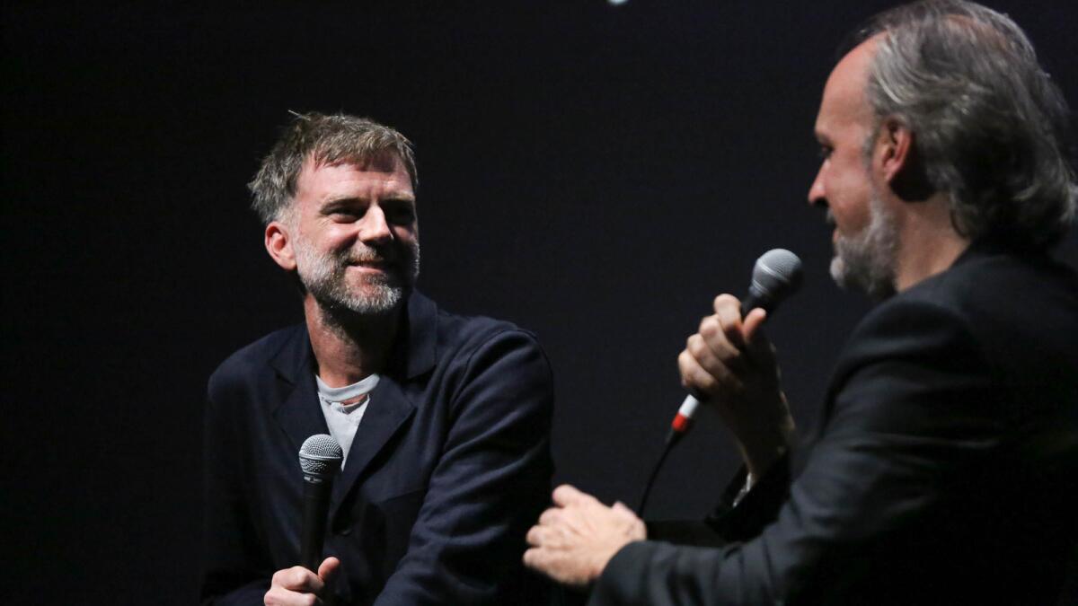 Director Paul Thomas Anderson attends a Q&A for the film, ''Junun'' during the 2015 New York Film Festival.