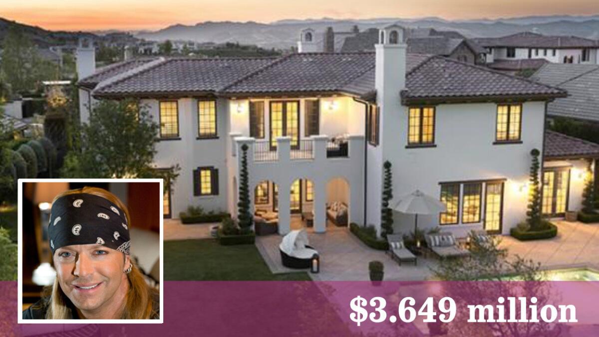 Bret Michaels has listed his Calabasas crib for $3.649 million.