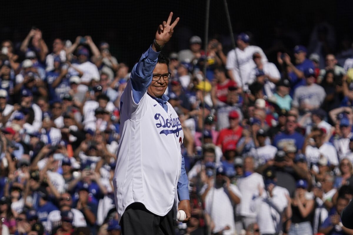 Former Los Angeles Dodgers pitcher Fernando Valenzuela.