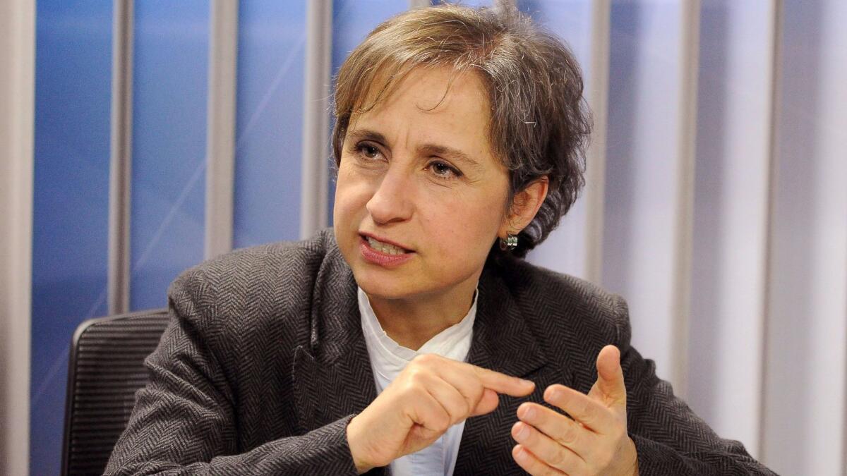 Mexican prosecutors are investigating allegations that spyware was used against human rights activists, government critics and reporters, including journalist Carmen Aristegui, above.