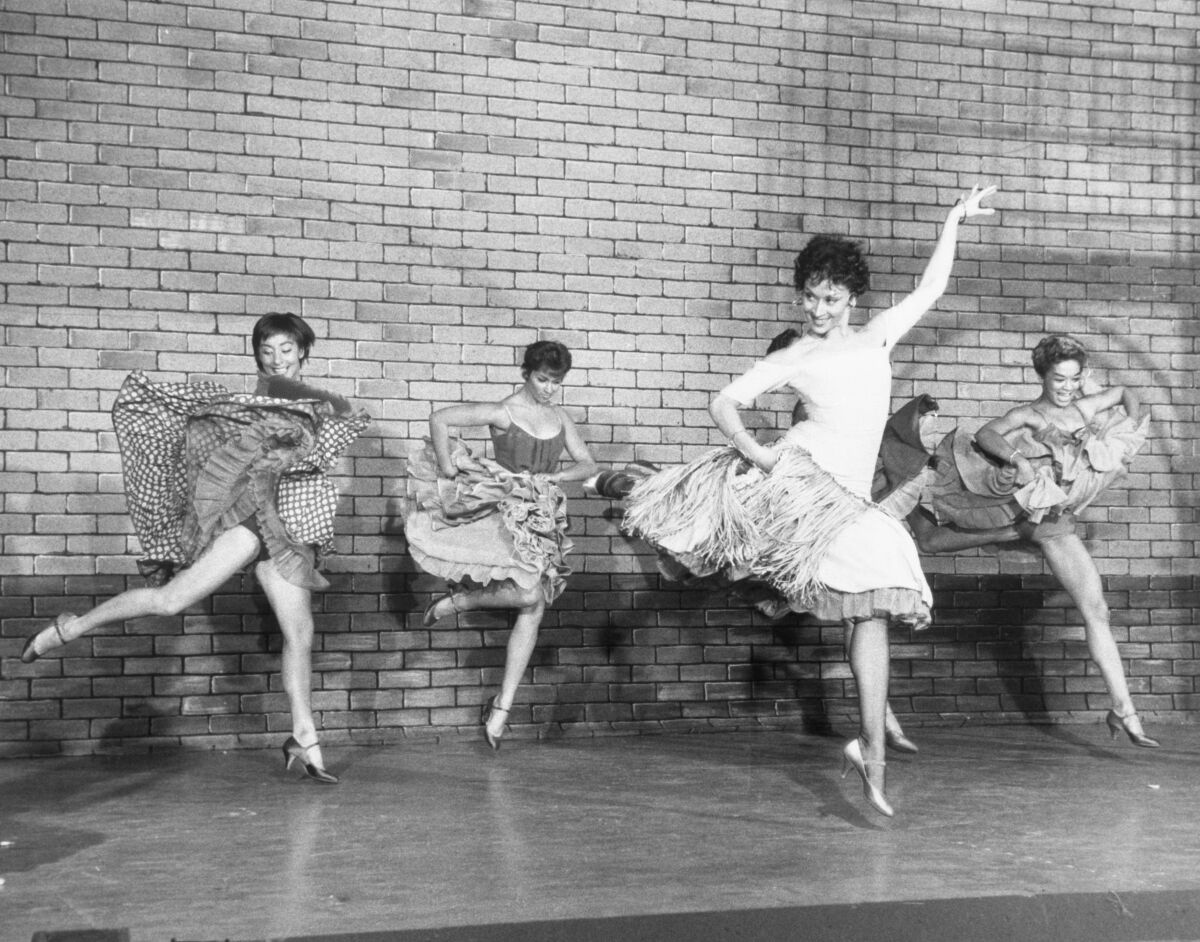 Scene from the 1957 Broadway musical "West Side Story," 
