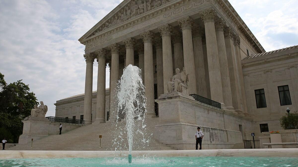 The U.S. Supreme Court building in Washington.