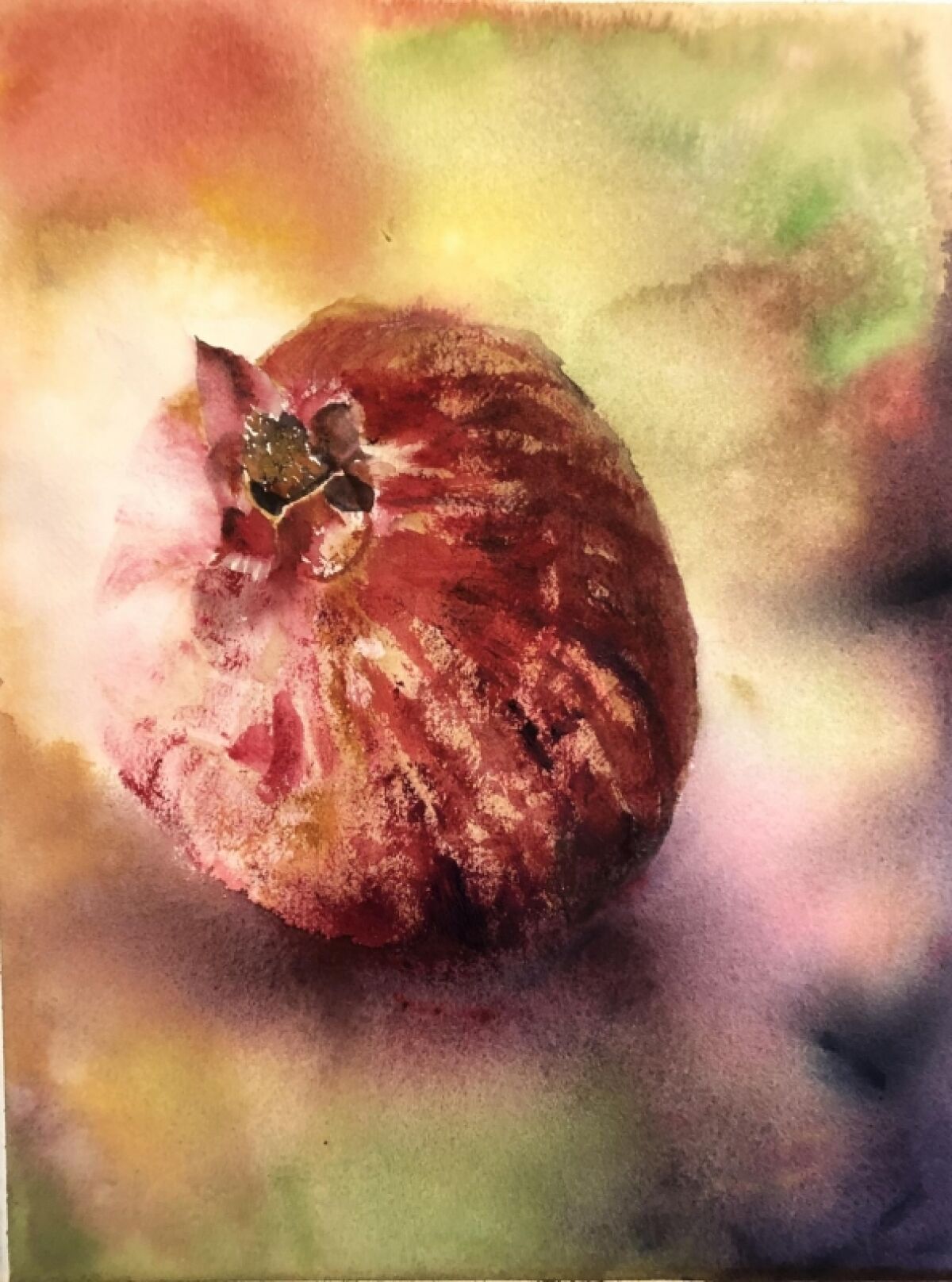 “Heavenly Fruit” by Nancy Phillips took third place in the San Diego Watercolor Society's February Members Exhibition.