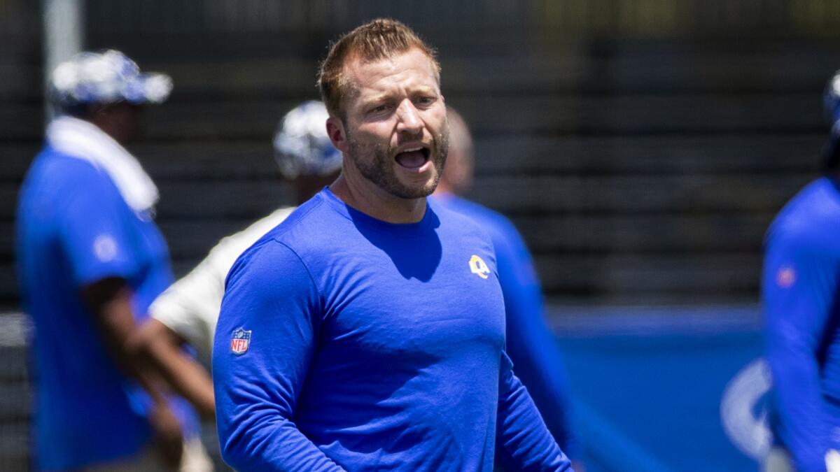 Rams' Sean McVay on contract after passing on  offer