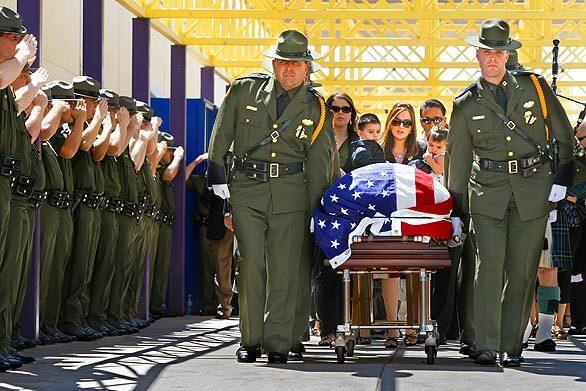 Border Patrol agent's funeral