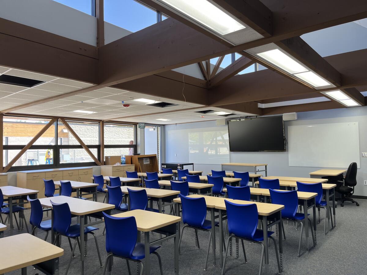 high school math classroom design