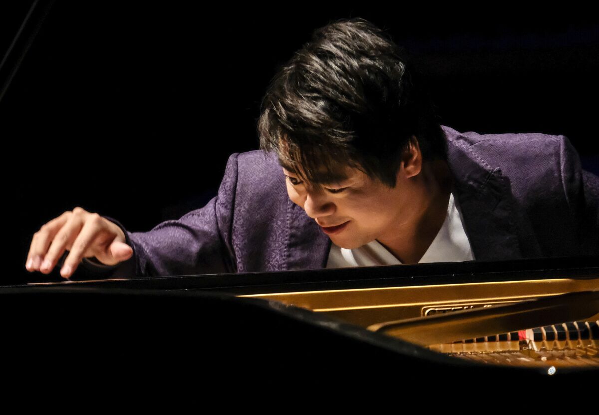 Pianist Lang Lang in 2017 when he performed a recital at Walt Disney Concert Hall.