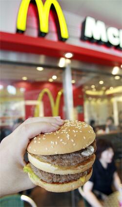 A Big Mac costs: Los Angeles: $2.75 London: $4.12 Paris: $4.68 Rome: $6.31 Tokyo: $2.52 Beijing: $1.48 Toronto: $4.04