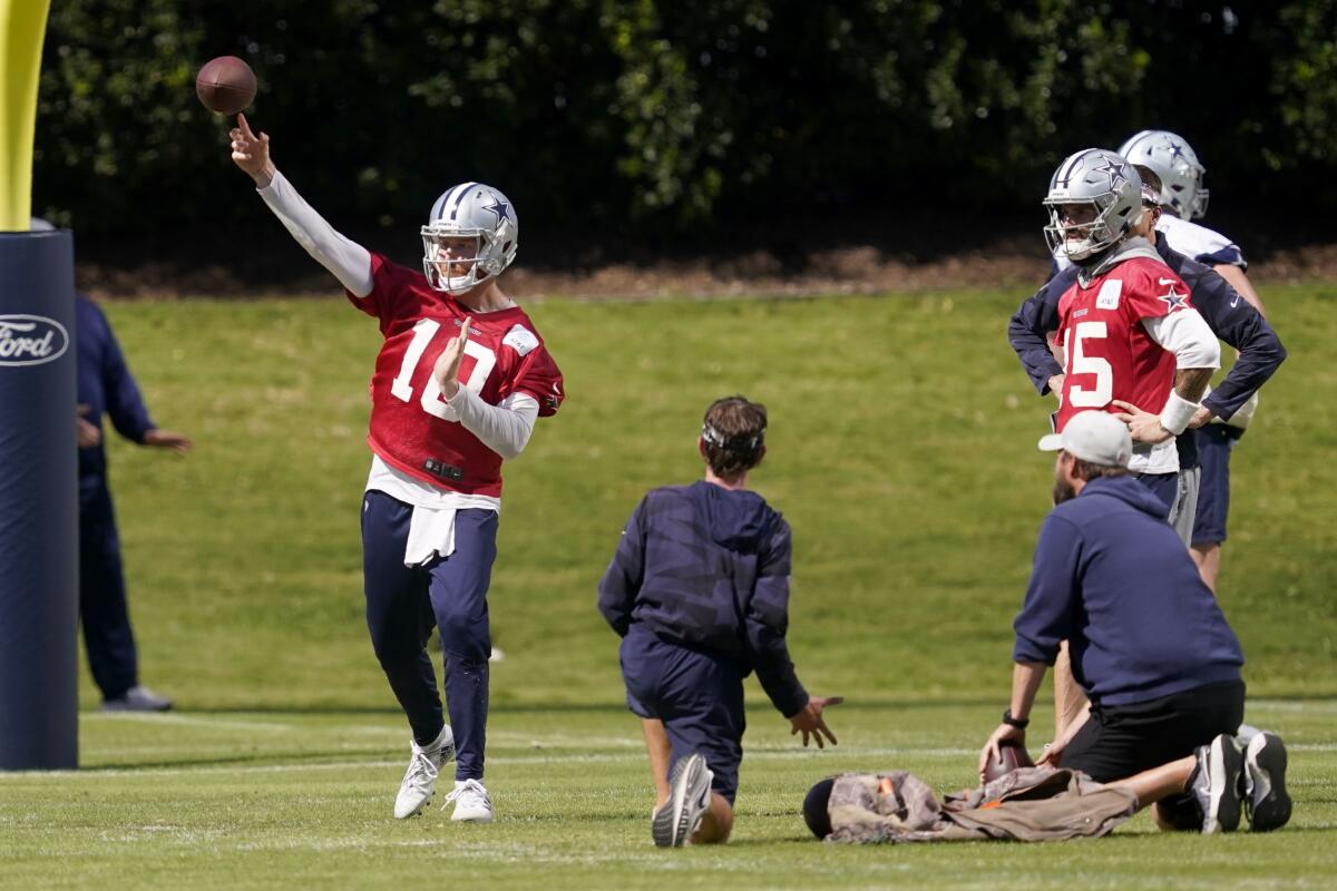 Cowboys QB Cooper Rush preparing to start vs. Eagles