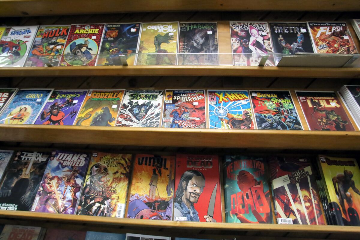 A variety of new releases and vintage comic books to choose from at Comics, Toons & Toys.