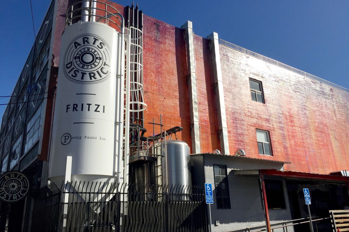 Exterior of Arts District Brewing Co.