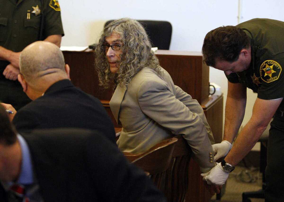 Rodney Alcala is shown during court proceedings in Orange County in 2010.