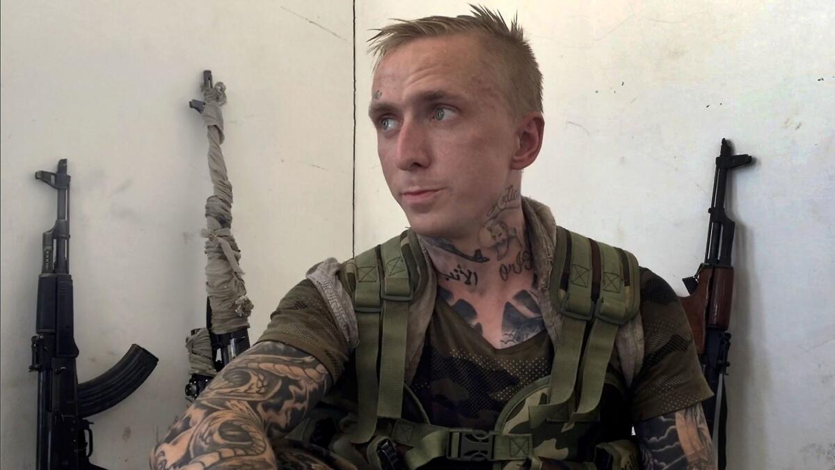 San Francisco native Kevin Howard, 28, is part of a small group of Western volunteers who traveled legally to Syria to help local forces fight Islamic State.
