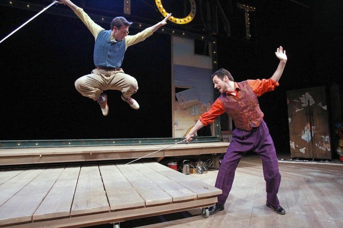 Anthony Carillo and Perry Ojeda in "The Fantasticks." 
