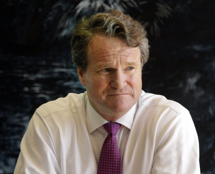 Bank of America CEO Brian Moynihan had reason to grimace as his company announced a $276 million loss. Above, Moynihan during an interview in L.A. last year.