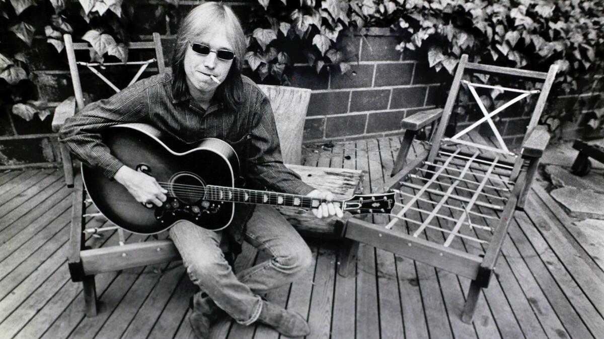 Rocker Tom Petty at his home in Southern California in 1985.