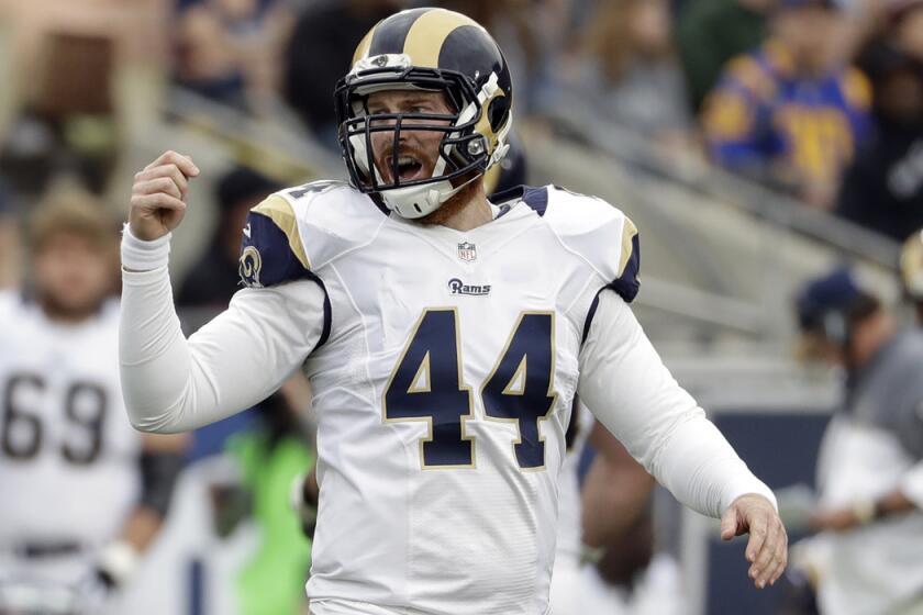 Long snapper Jake McQuaide becomes the third member of the Rams to be named to this year's Pro Bowl.