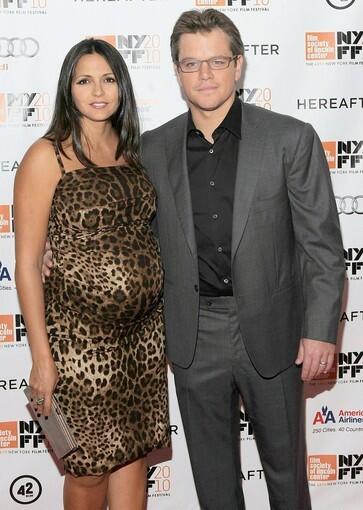 "Hereafter" star Matt Damon, at the premiere with his wife, Luciana Barroso, plays a blue-collar worker who possesses a special connection with the afterlife.