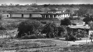 View of the large house that Fernando Valenzuela built for his family in Etchohuaquila.