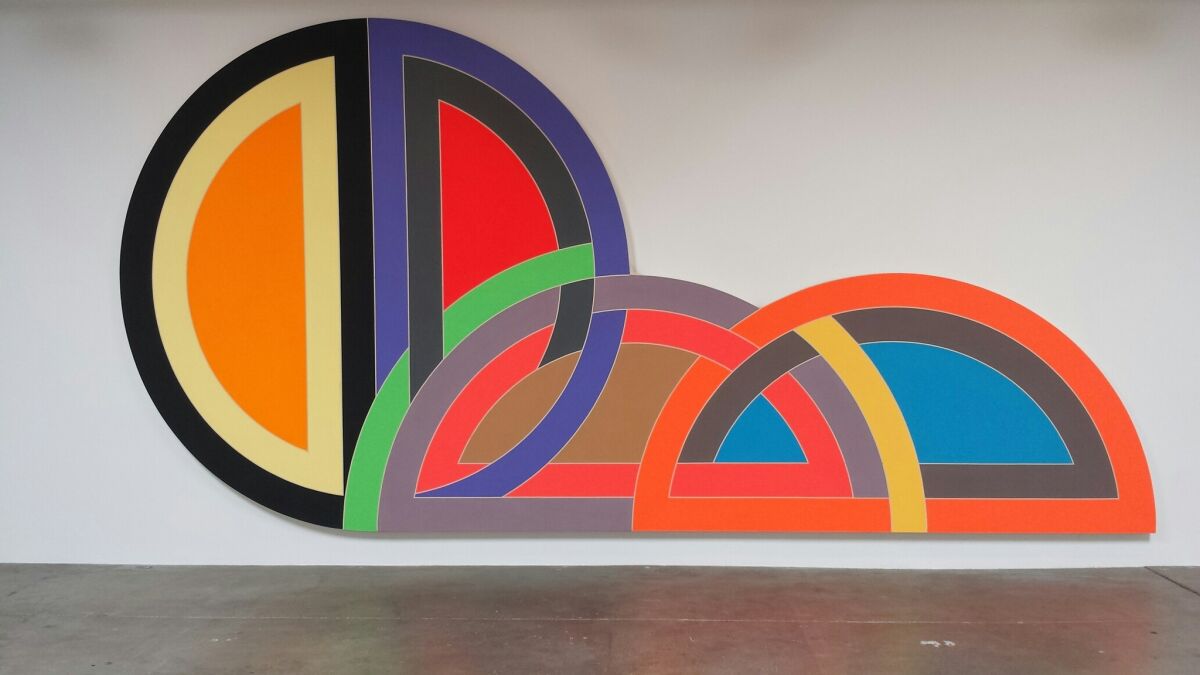 Frank Stella's 1968 "Ctesiphon I" is on loan from MOCA to a Culver City art gallery.