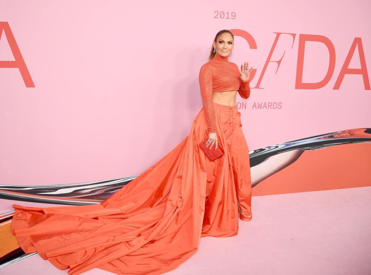 Jennifer Lopez attends the CFDA Fashion Awards on Monday in New York.