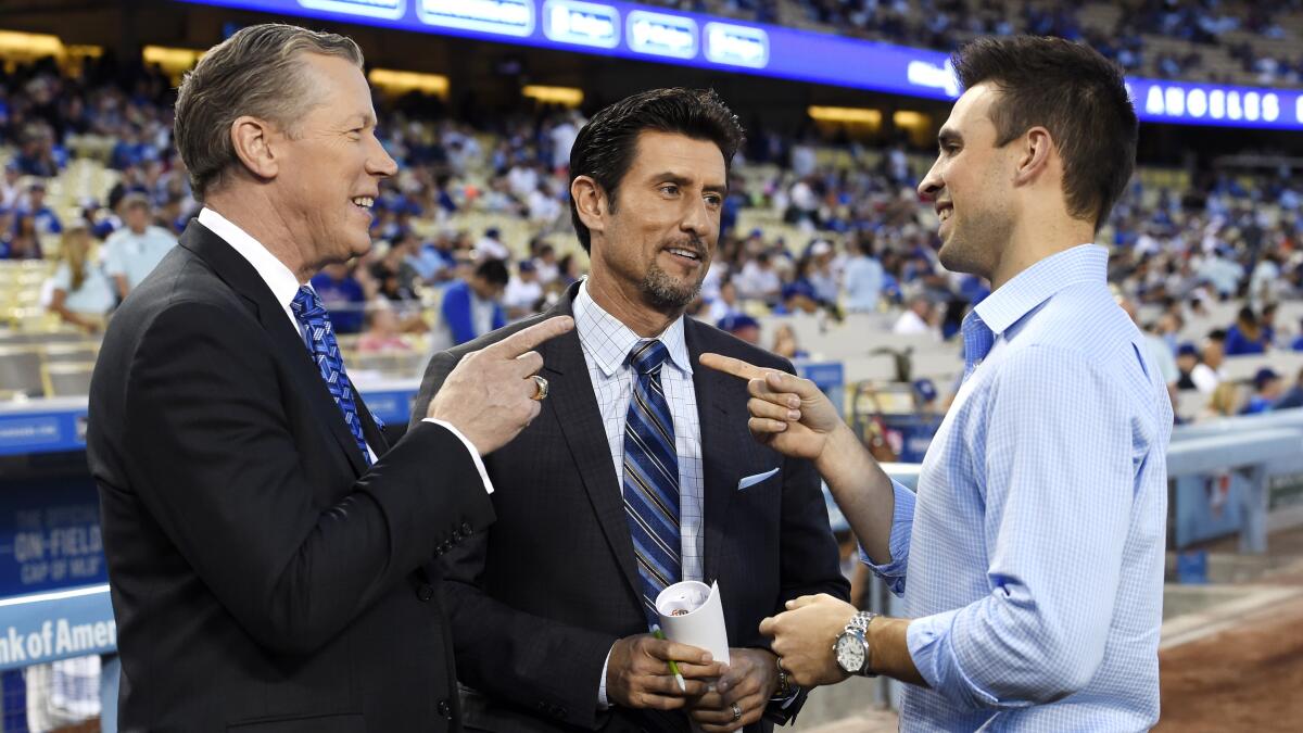 Why are Joe Davis and Orel Hershiser on fewer Dodgers broadcasts